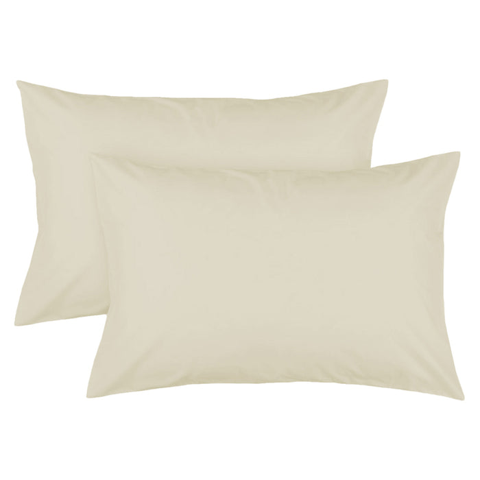 SET OF 2 PILLOWCASE COVERS 50X70 CM. AGLIKA ECRU