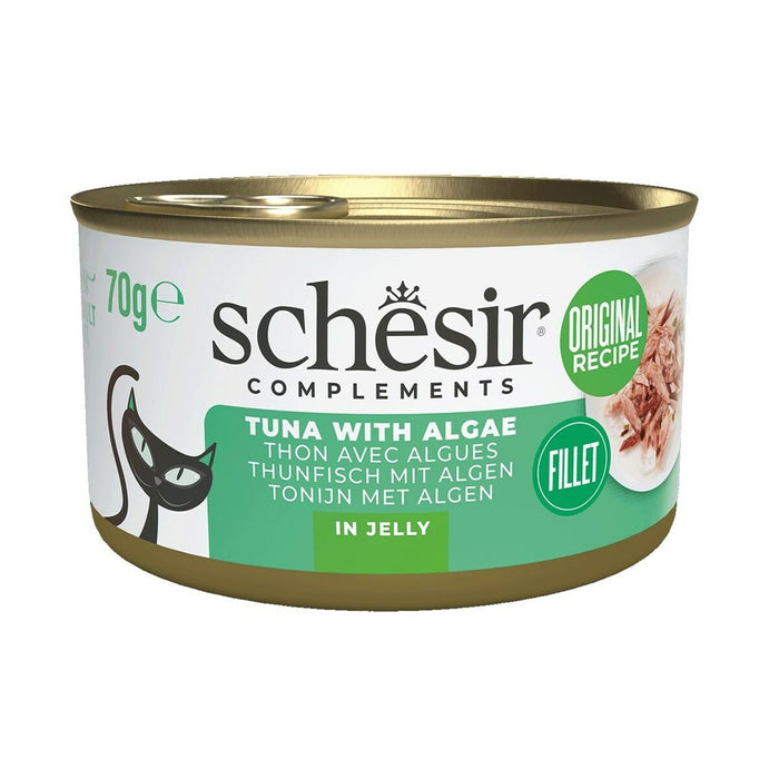 Cat food Agras Pet Foods SCHESIR Complements Tuna with algae in jelly Fish 70 g