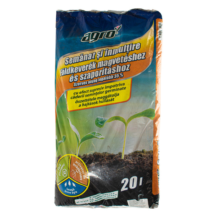 SUBSTRATE FOR SOWING AND PROPAGATION AGRO 20L AGRO