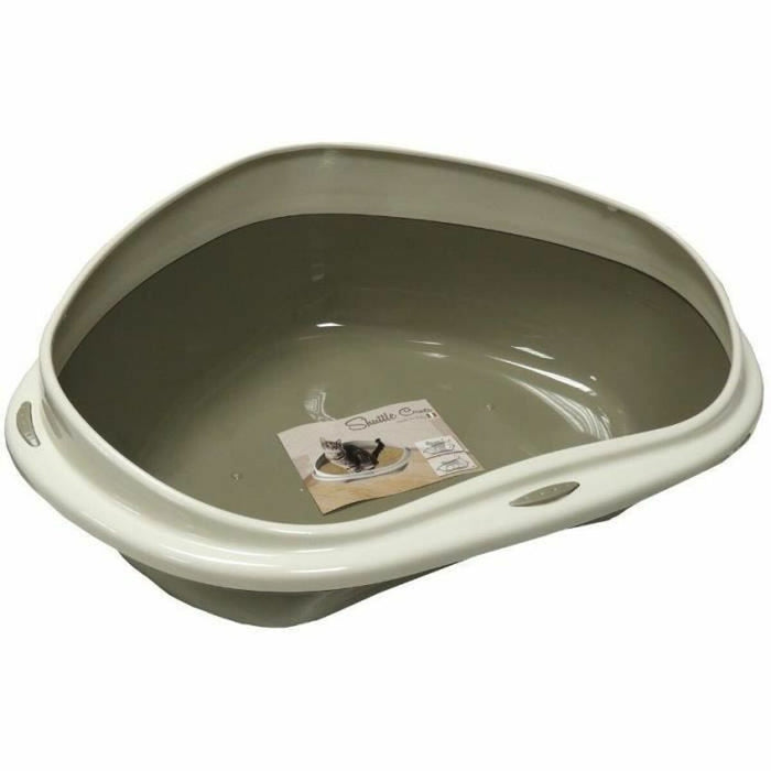 Cat Litter Box Aimé Beige Taupe Plastic