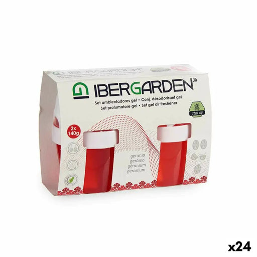 Air Freshener Set Ibergarden Geranium Gel (24 Units) - Почистване Прахосмукачки И Гладене<<<Дом