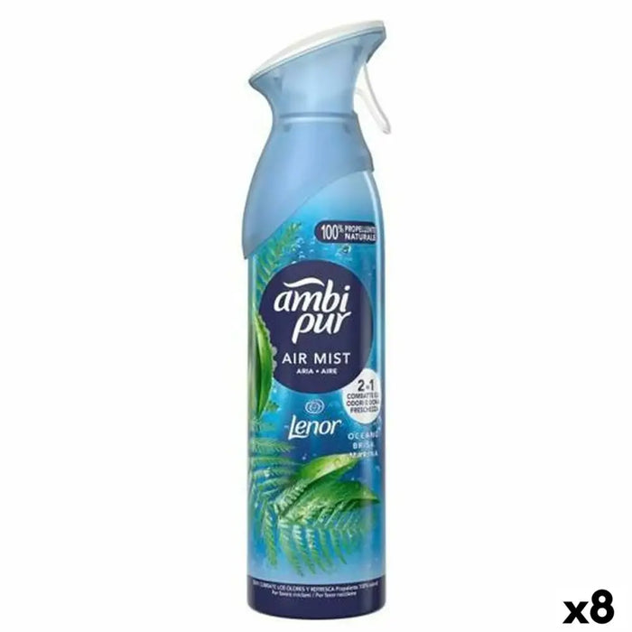 Air Freshener Spray Ambi Pur Sea breeze 185 ml (8 Units) - Почистване Прахосмукачки И Гладене<<<Дом