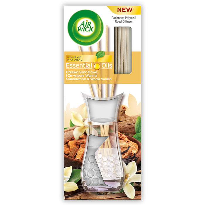 RATTAN WICKS SANDALWOOD AND VANILLA AIR WICK
