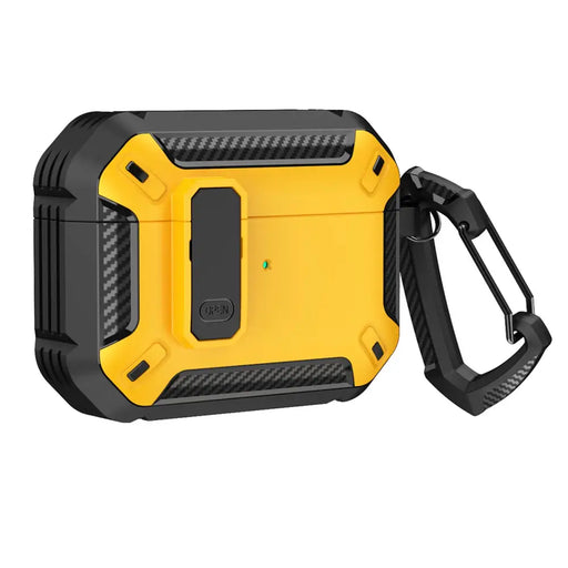 Airpods 4 Armor Case with Carabiner - Yellow - Cell phone cases and covers<<<HurtelXML