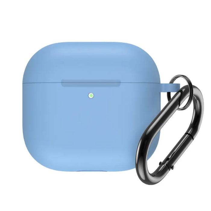 Airpods 4 Silicone Case with Carabiner - Light Blue - Cell phone cases and covers<<<HurtelXML