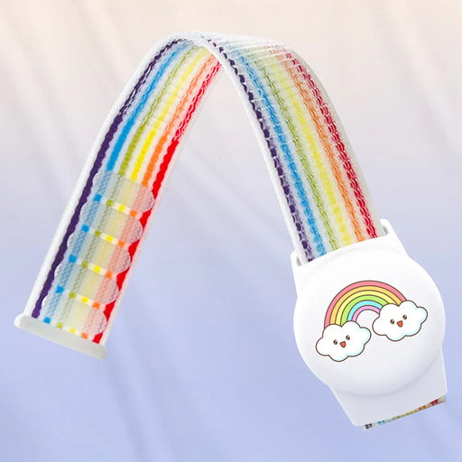 AirTag Case with Strap for Kids Nylon Wristband - with Rainbow Colored Strap - Cell phone cases and covers<<<HurtelXML