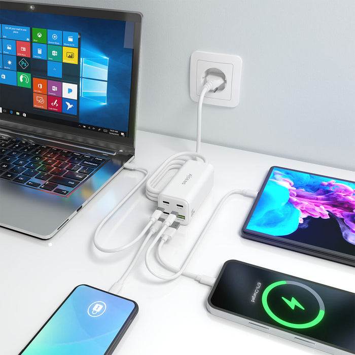 Cordless Charger Aisens ASCH-100W4P053-W White 100 W