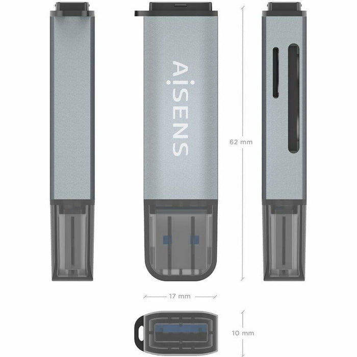 Card Reader Aisens ASCR-2A09-GR Grey