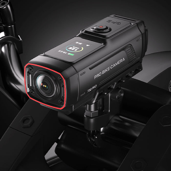 AKEEYO 730Pro 4K Handlebar Video Recorder Sports Camera for Bikes and Motorcycles - Black