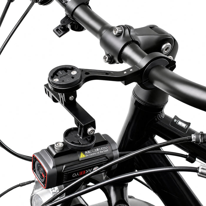 AKEEYO Camera Mount with Headlight - Black