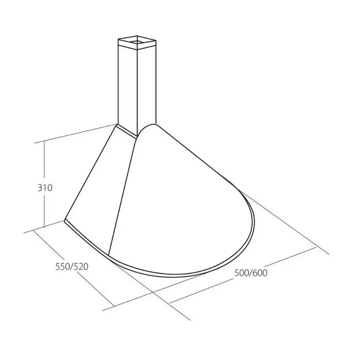 Akpo WK-5 Rondo Turbo 50 Cooker hood White - Cooker hoodsAGD-OKA<<<Home Appliance - ProductsAGD<<<ActionPL