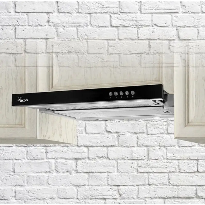 Akpo WK-7 Light Glass 50 Under-cabinet cooker hood Inox Black - Cooker hoodsAGD-OKA<<<Home Appliance