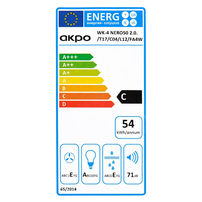 AKPO WK-4 NERO LINE 2.0 50 BLACK T300 LED linear hood/actuator