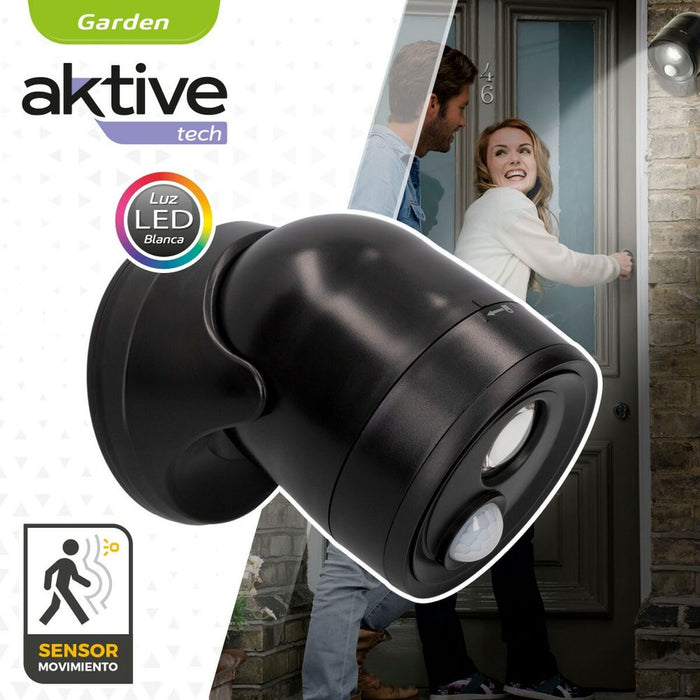 LED Light with Movement Sensor Aktive Plastic 10,5 x 12,5 x 13,5 cm (12 Units)