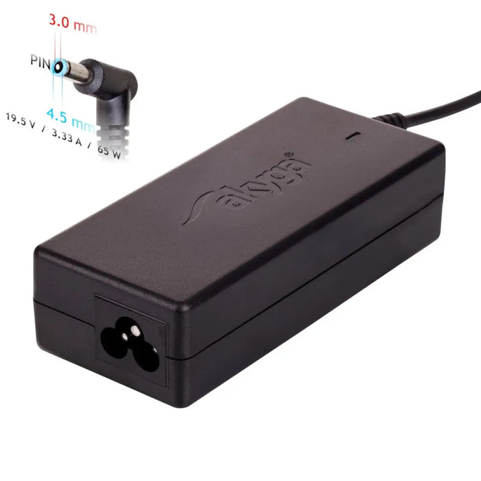 Akyga AK-ND-25 power adapter/inverter Indoor 65 W Black - Power supplies for laptopsZDL-NOT<<<Power supplies