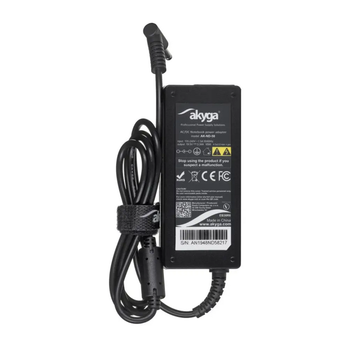 Akyga AK-ND-58 mobile device charger Indoor Black - Power supplies for laptopsZDL-NOT<<<Power supplies for computers