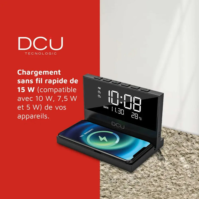 Alarm Clock DCU 37300830 Black - Декорация и Осветление<<<Дом Градина<<<BigBuy&&&Ръчни Часовници<<<Декорация и