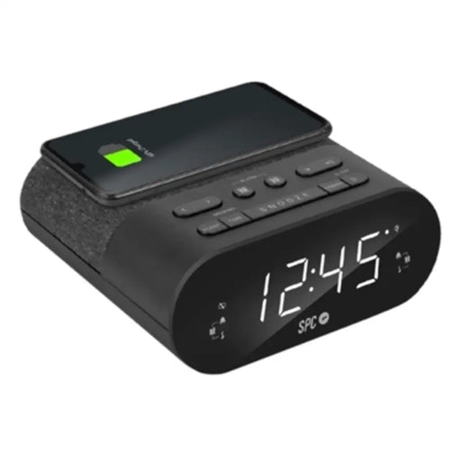 Alarm Clock with Wireless Charger SPC 1 (1 Unit) - Електроника Звук<<<Компютри| Електроника<<<BigBuy&&&Радио