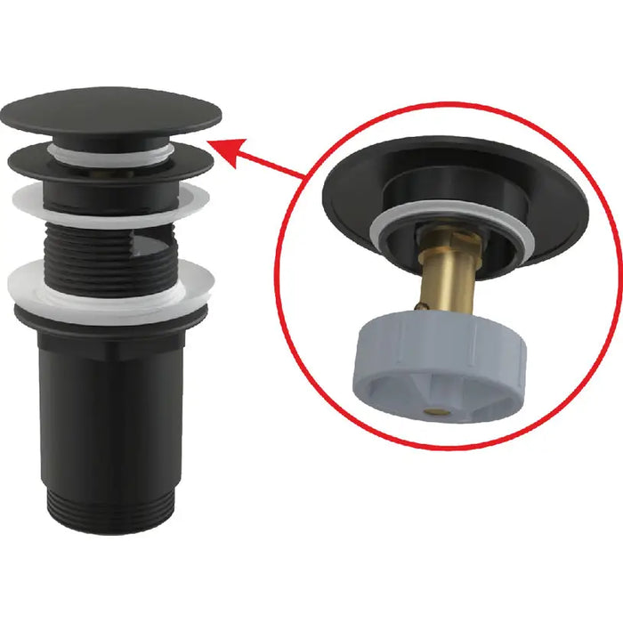 ALCA A392 BLACK BASIN PROPELLER - Сифони и фитинги за умивалник<<<Санитарна керамика и