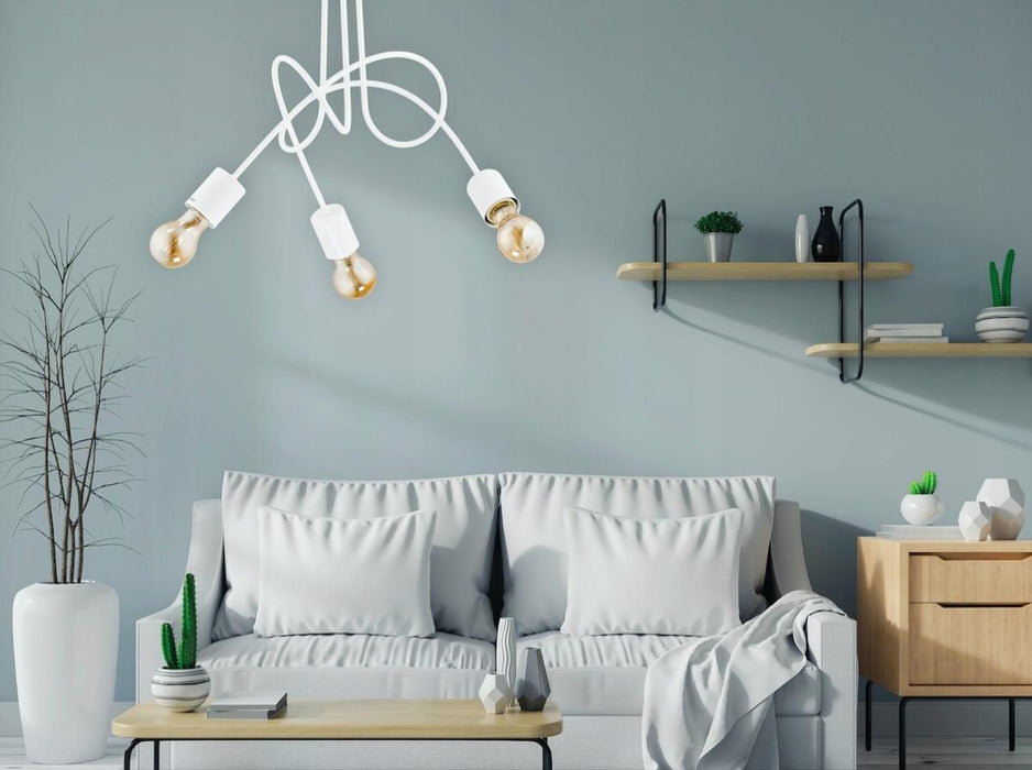 CHANDELIER TANGO WHITE 3XE27 60W
