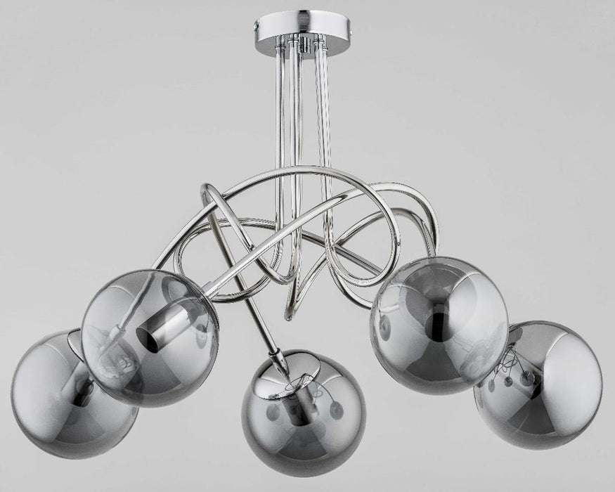 CHANDELIER TANGO GLASS 5XE14 40W
