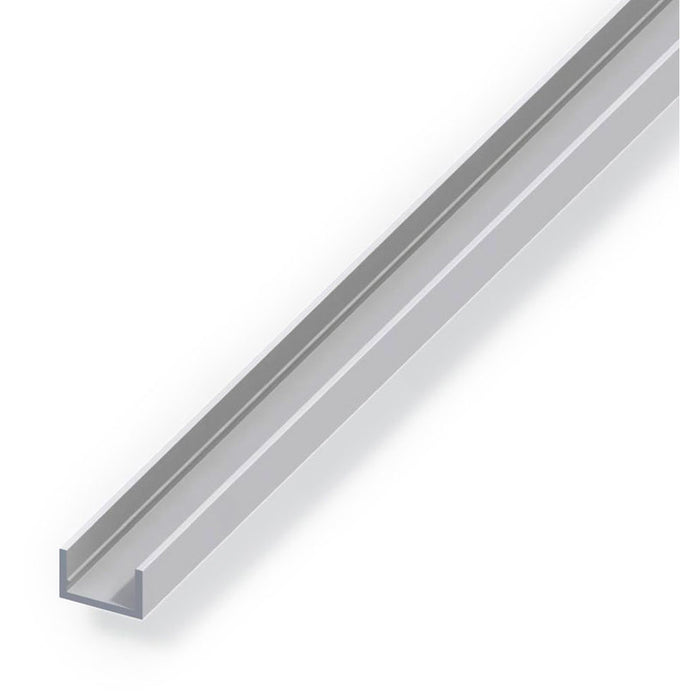 U-SHAPED ALUMINUM PROFILE ANODISED 10.1X8.2 MM 2 M ALFER ALUMINUM