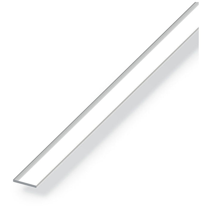 FLAT ALUMINUM PROFILE ANODISED 15 MM 1 M ALFER ALUMINUM