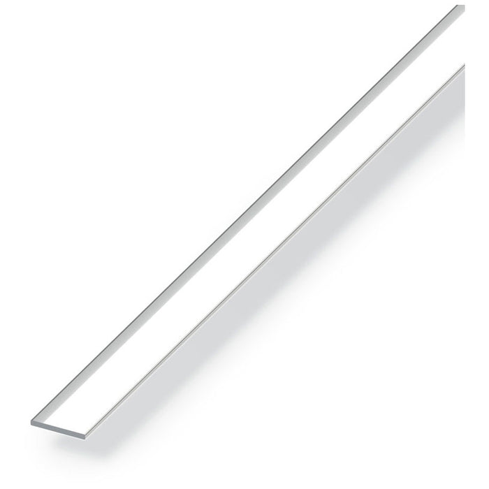 FLAT ALUMINUM PROFILE ANODISED 25 MM 1 M ALFER ALUMINUM