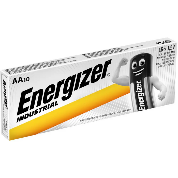 Alkaline batteries industrial LR6 AA 1.5V 10PK INDUSTRIAL ENERGIZER - Батерии<<<Батерии и зарядни