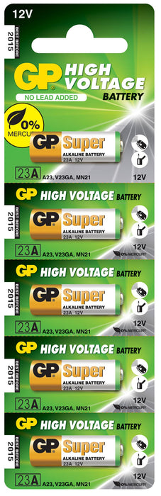 Alkaline battery GP 12 V /5 pcs./pack price for 1 pc./ for alarms A23 - Батерии<<<Батерии и зарядни у-ва<<<ValiAPI