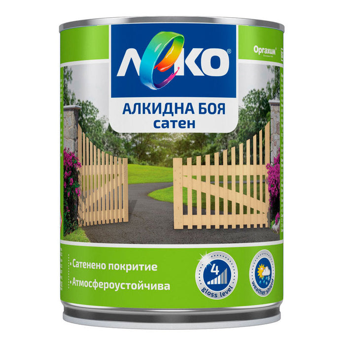 ALKYD PAINT SATIN CHERRY COLOR 650 ML LEKO LEKO - Алкидни и водоразтворими<<<Бои за метал и дърво<<<Бои и