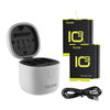 Allin box Telesin waterproof three-channel charger + 2 batteries for GoPro Hero 12 / Hero 11 / Hero 10 / Hero 9