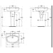 ALPHA IDEALSTANDARD WASHBASIN R027401 - Умивалници и конзоли<<<Санитарна керамика и аксесоари<<<Баня<<<Praktiker