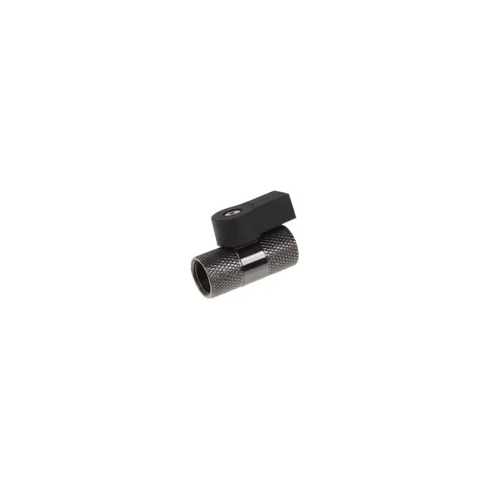 Alphacool Eiszapfen ball valve Two-way G1/4 Matt black - Фитинги<<<Водно охлаждане<<<ValiAPI