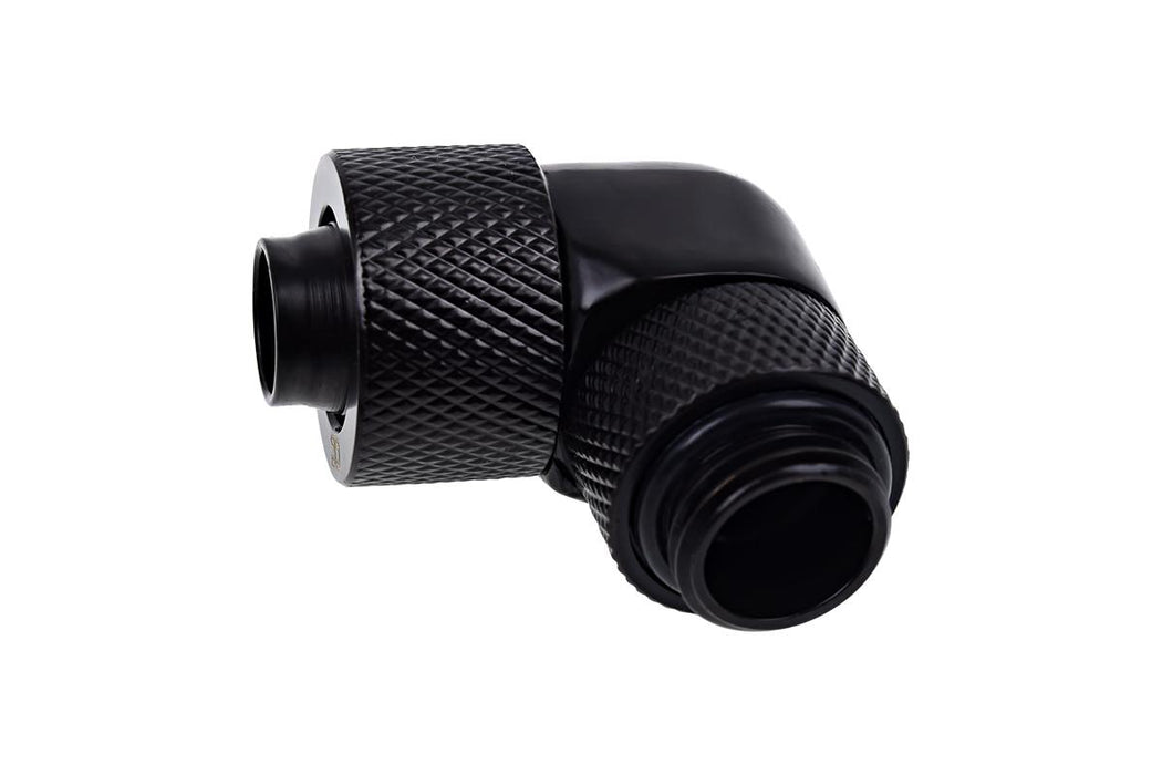 Alphacool Eiszapfen fitting, Extension, 90°, 13/10mm, G1/4, Matt black