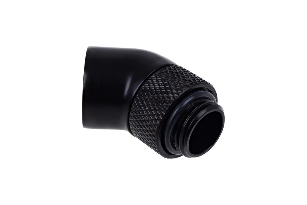 Angle adapter Alphacool Eiszapfen, 45°, G1/4 external to G1/4 internal thread, Matt black