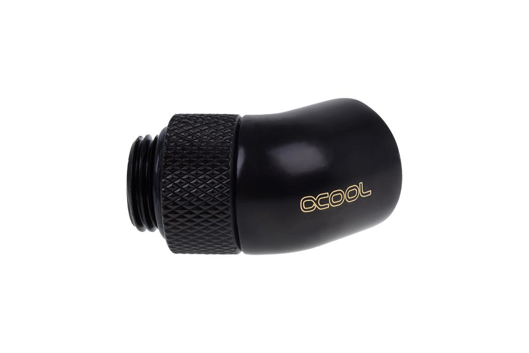 Angle adapter Alphacool Eiszapfen, 45°, G1/4 external to G1/4 internal thread, Matt black