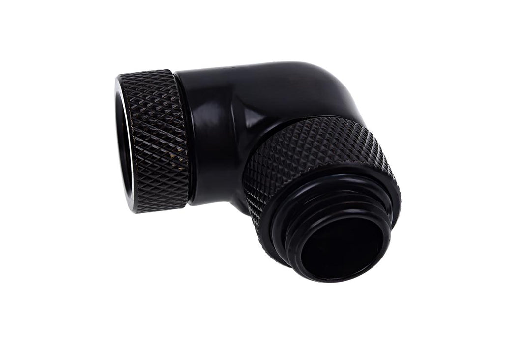 Angle adapter Alphacool Eiszapfen, 90°, G1/4 external to G1/4 internal thread, Matt black