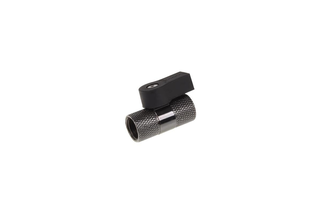 Alphacool Eiszapfen ball valve, Two-way, G1/4, Matt black