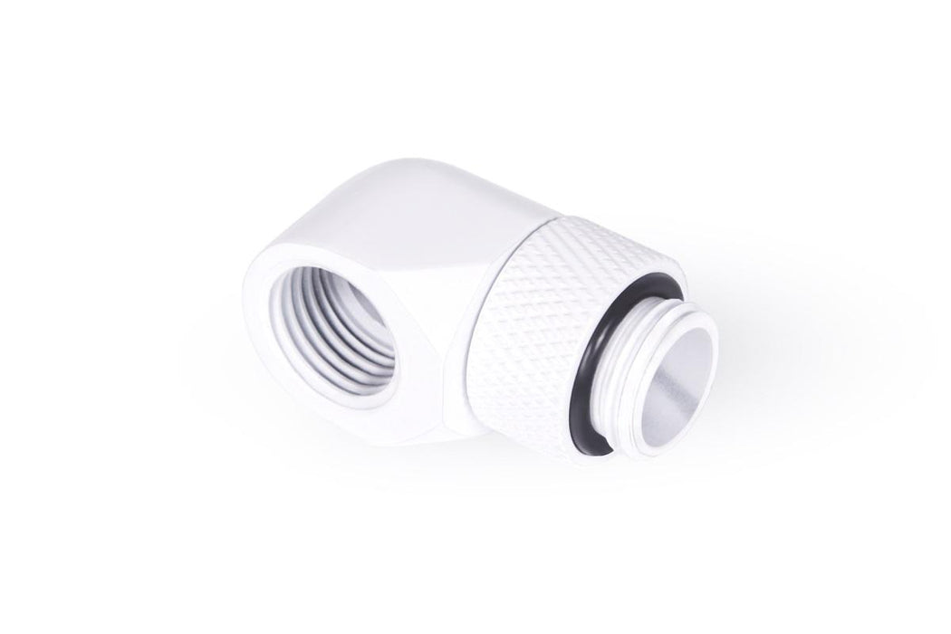Rotating L-connector Alphacool Eiszapfen, G1/4 AG auf G1/4 IG, White