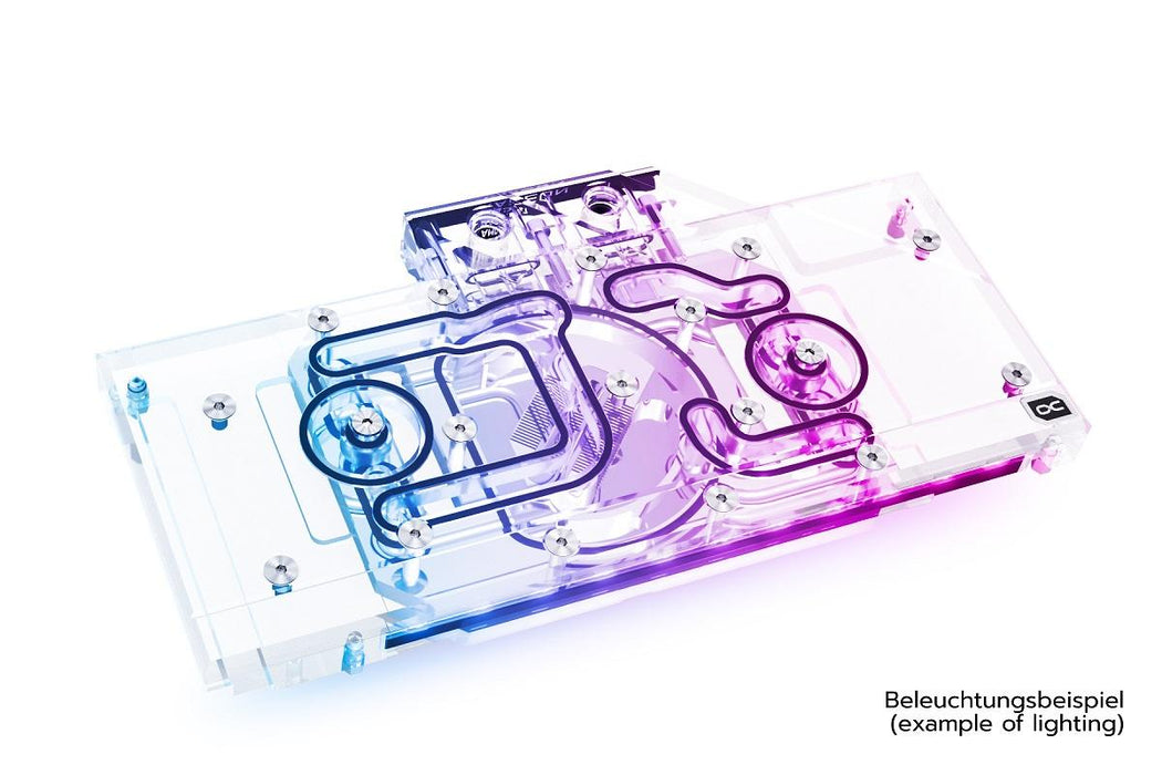Water block for video card Alphacool Eisblock Aurora Acryl GPX-A Radeon RX 6700XT Reference with Backplate