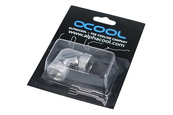 Adapter Alphacool HF, L-connector 90°, G1/4 - G1/4, Internal thread, Silver