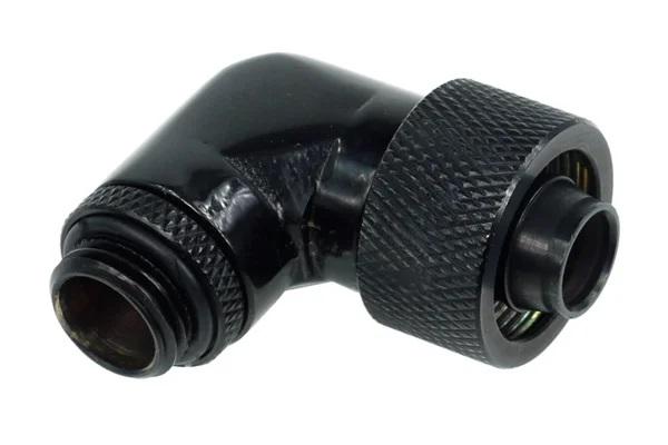 Alphacool Compression Fitting, 16/10 - G1/4, 90°, Swivel, Matt Black