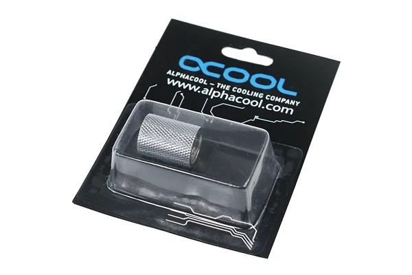 Alphacool sleeve, Internal thread G1/4 AG - G1/4 AG, Chrome