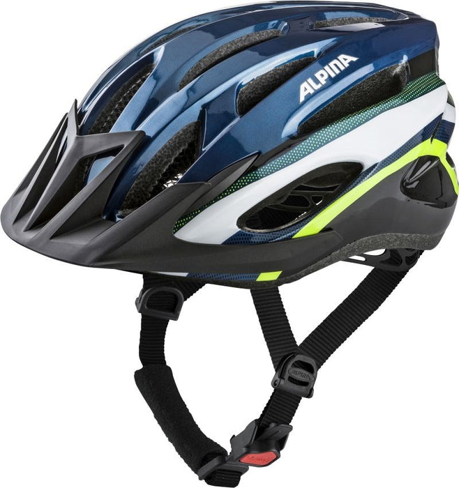 Bike Helmet Alpina MTB17 dark blue & neon 54-58