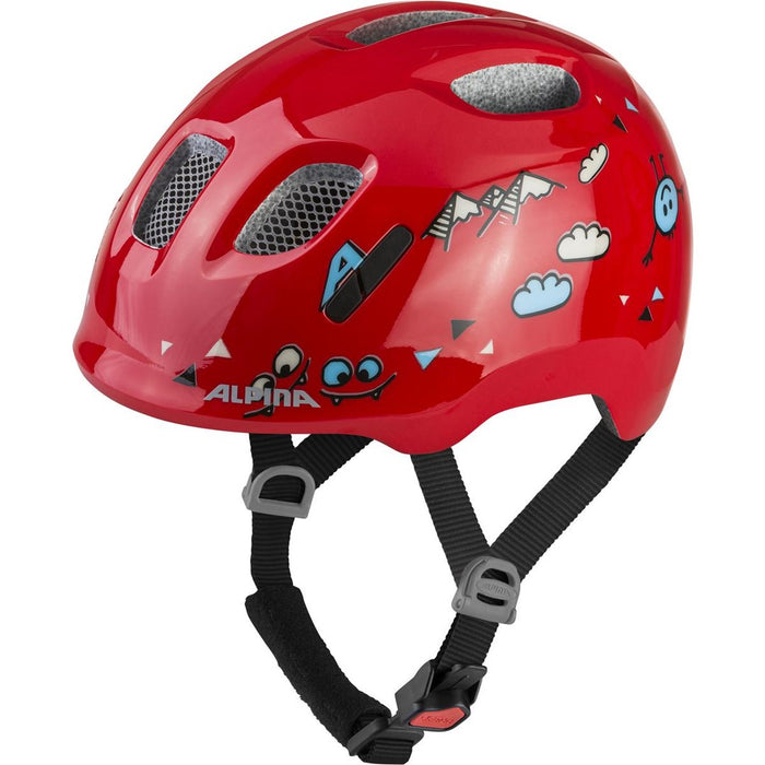 ALPINA XIMO 2 RED SMILE GLOSS Bike Helmet, Size 49-54