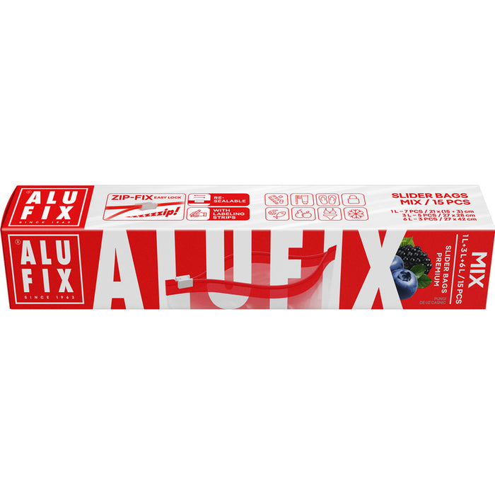 ZIP STORAGE ENVELOPES 15 COUNT ALUFIX