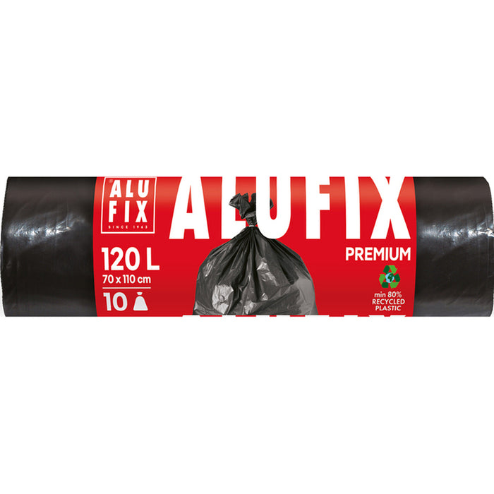 WASTE BAGS 120L 10 PCS LDPE ALUFIX PREMIUM