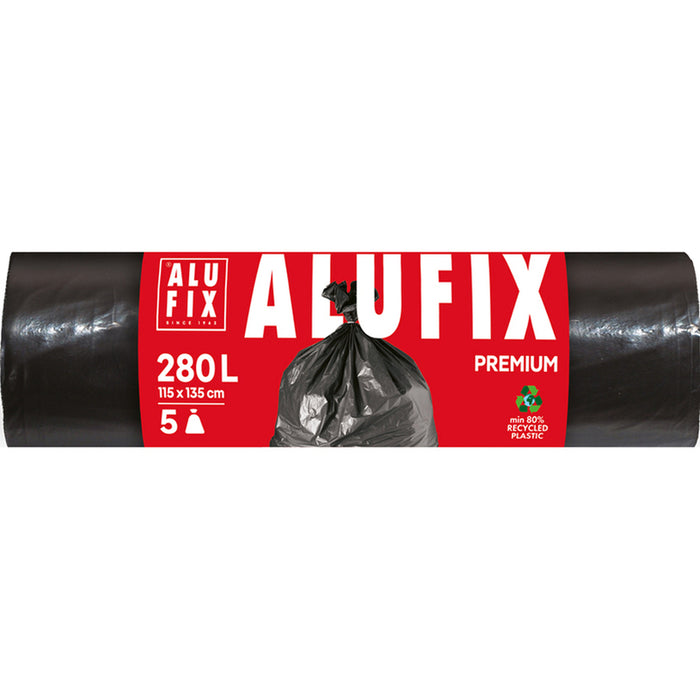 WASTE BAGS 280L 5 PCS LDPE ALUFIX PREMIUM