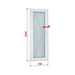 ALUMINUM BATHROOM DOOR WITH MATTED GLASS PROFILINK 70X200 CM. LEFT - Врати<<<Врати и обков<<<Строителни